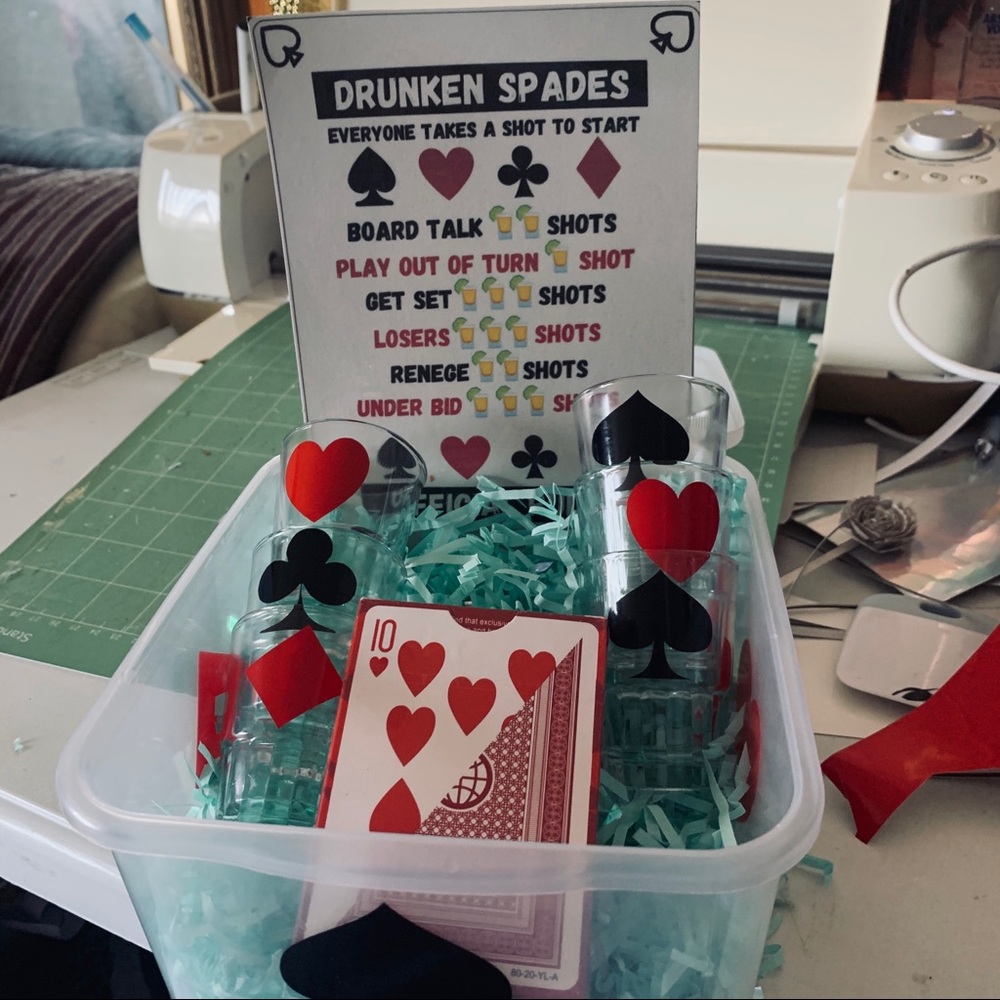 Adults Spades card game